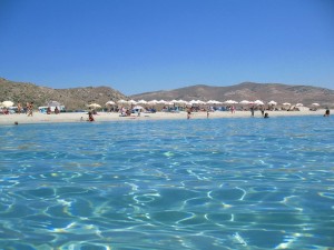 Mikri Vigla Limanaki beach in Naxos