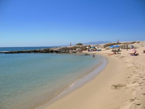 Pyrgaki beach in Naxos