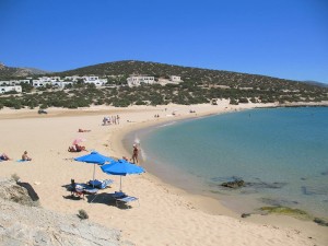 Pyrgaki beach in Naxos