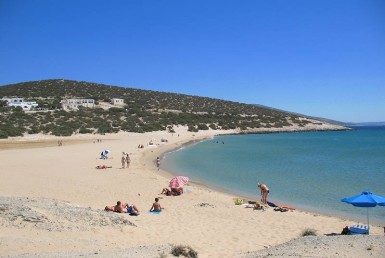 Pyrgaki beach in Naxos