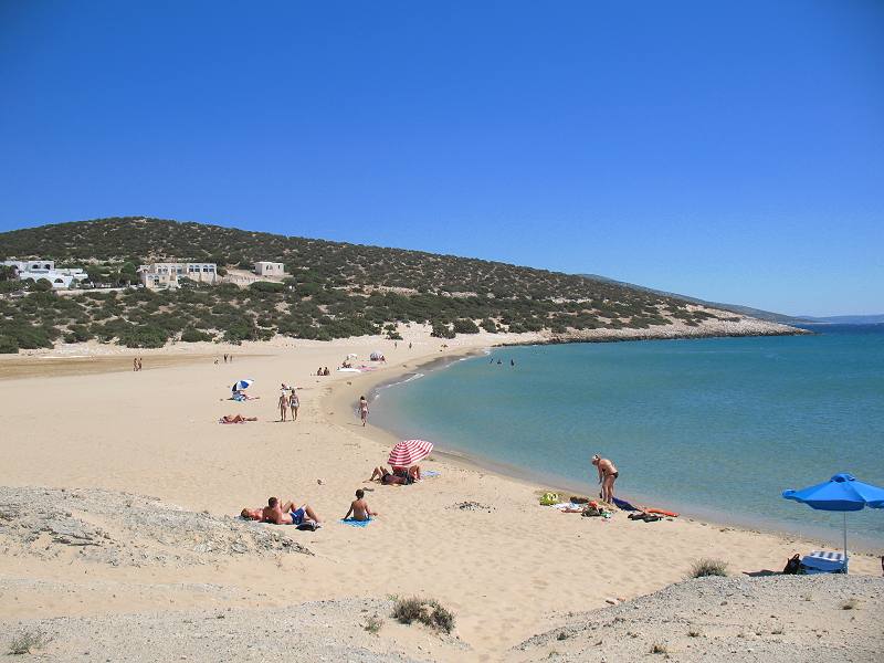 Pyrgaki beach in Naxos