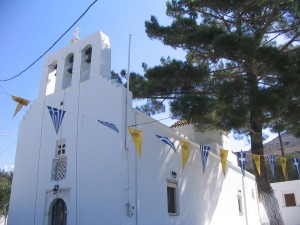 Taxiarches Church in Kerami (Halki)